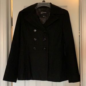 GUESS Black pea coat SIZE M